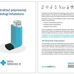Instrukcja obsługi inhalatora. Właściwe użycie leków wziewnych, jak metotreksat, jest kluczowe dla skuteczności terapii.