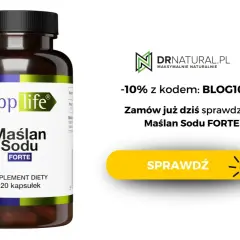 Maślan sodu FORTE od SuppLife. Czy maślan sodu a tycie to temat, który Cię interesuje? Sprawdź! -10% z kodem BLOG10.