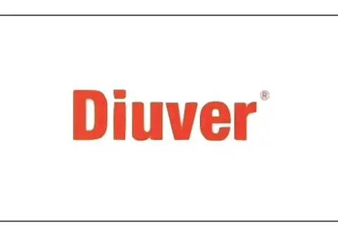 Czerwony napis "Diuver" z symbolem ®. Szukasz zamiennika Diuver?