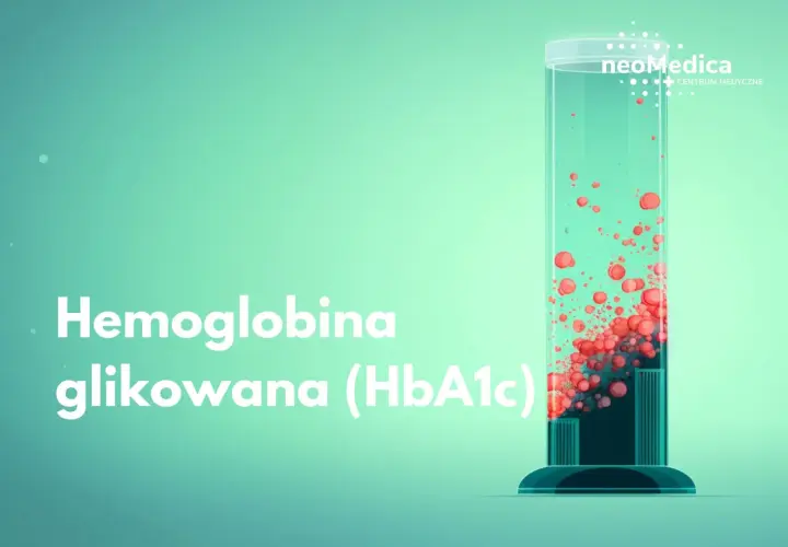 Hemoglobina glikowana (HbA1c) w probówce. Badanie poziomu cukru we krwi.