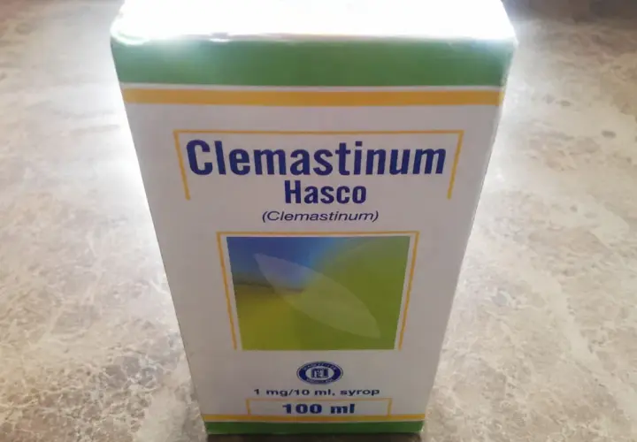 Opakowanie leku Clemastinum Hasco w syropie 100 ml.