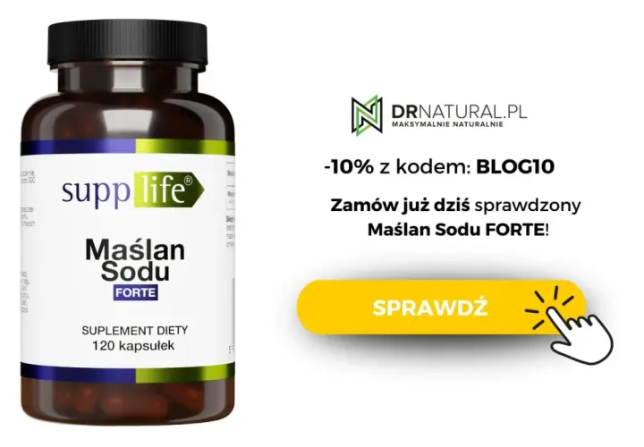 Maślan sodu FORTE od SuppLife. Czy maślan sodu a tycie to temat, który Cię interesuje? Sprawdź! -10% z kodem BLOG10.