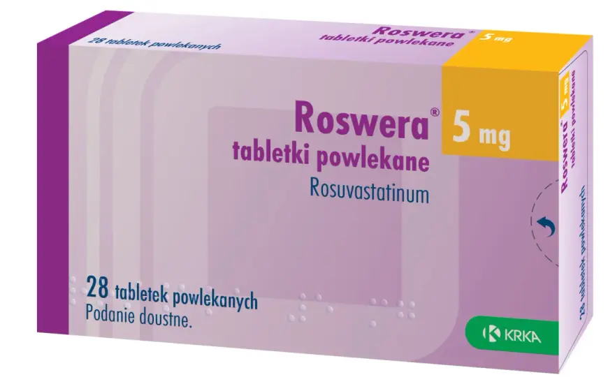 Roswera 5 mg - Obniż cholesterol bezpiecznie - Uniknij bólu mięśni