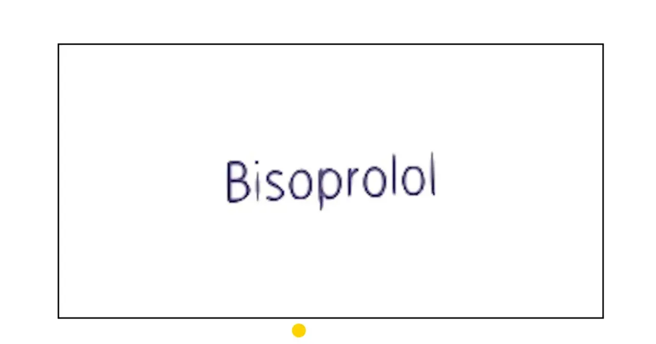 Napis Bisoprolol. To lek stosowany w leczeniu chorób serca, często przepisywany przez lekarzy.