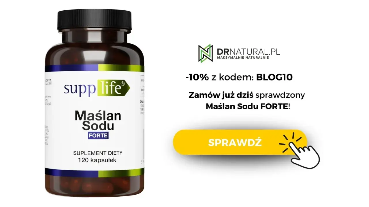 Maślan sodu FORTE od SuppLife. Czy maślan sodu a tycie to temat, który Cię interesuje? Sprawdź! -10% z kodem BLOG10.